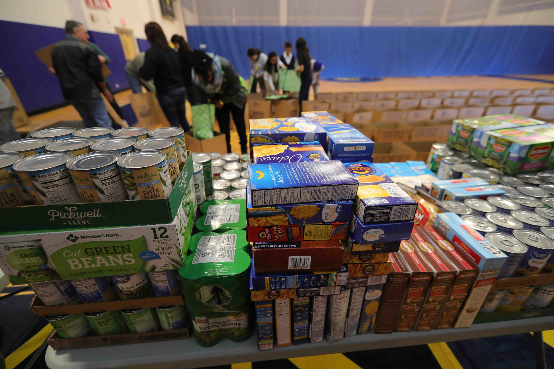 Pennsylvania Avenue School held a Thanksgiving Turkey Basket donation event for school families